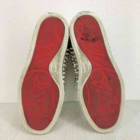 クリスチャンルブタン CHRISTIAN LOUBOUTIN louis orlato リザード型押しスタッズハイカットスニーカー レディース 21cm