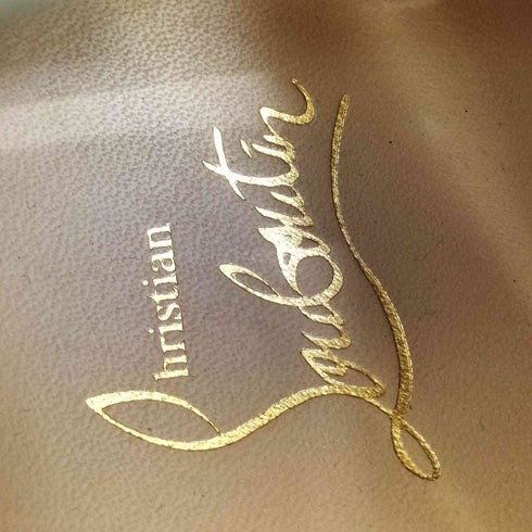 クリスチャンルブタン CHRISTIAN LOUBOUTIN louis orlato リザード型押しスタッズハイカットスニーカー レディース 21cm