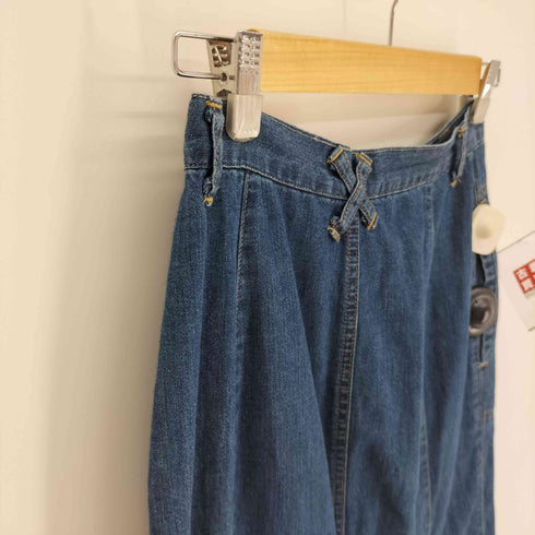 ヒステリックグラマー HYSTERIC GLAMOUR ドローコード バックスリット デニム ロングスカート レディース FREE