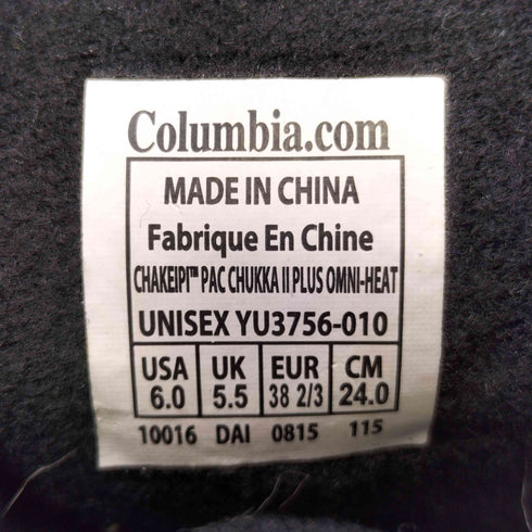 コロンビア Columbia チャケイピア CHAKEIPIA チャッカ オムニヒート ブーツ レディース JPN:24