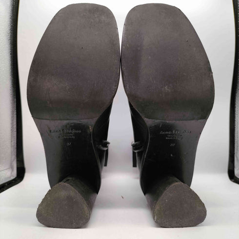 アクネストゥディオズ ACNE STUDIOS LEATHER ZIP HEEL BOOTS レディース EUR:37