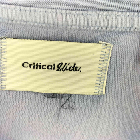 クリティカルスライド critical slide ロゴ刺繍 クルーネックS/S Tシャツ メンズ JPN:XL