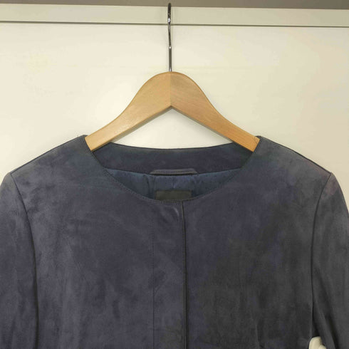 ウィークエンドマックスマーラ Weekend Max Mara ゴートスキン 山羊革 スエード ノーカラーコート レディース JPN:40