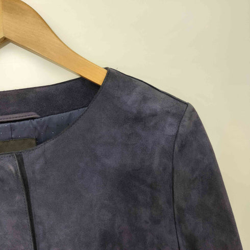 ウィークエンドマックスマーラ Weekend Max Mara ゴートスキン 山羊革 スエード ノーカラーコート レディース JPN:40