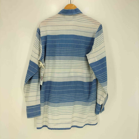 TRIOLA 70S~80S マルチストライプ レギュラーカラーシャツ メンズ