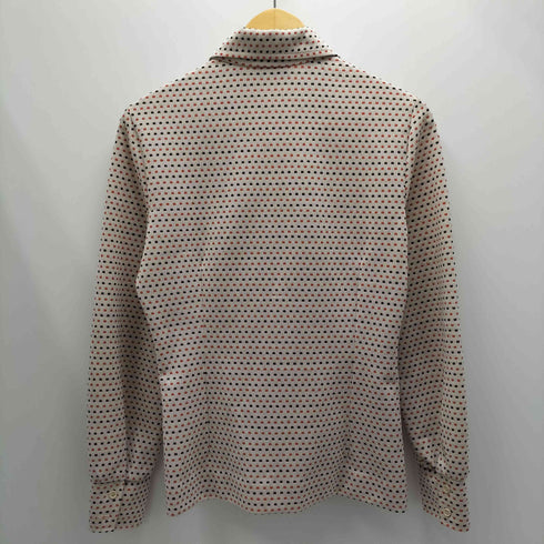 70S 総柄 ニットシャツ レディース