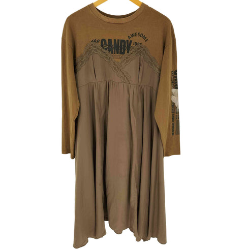 キャンディストリッパー Candy Stripper レースチュールドッキングTシャツワンピース レディース JPN:2