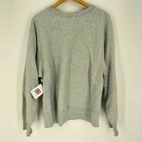 チャンピオン Champion 80S USA製 トリコタグ REVERSE WEAVE 完全 目無 ボロ 襤褸 ブランク クルーネック スウェット メンズ import:L