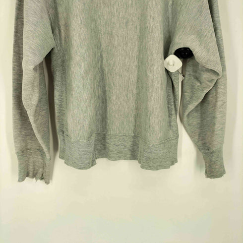 チャンピオン Champion 80S USA製 トリコタグ REVERSE WEAVE 完全 目無 ボロ 襤褸 ブランク クルーネック スウェット メンズ import:L