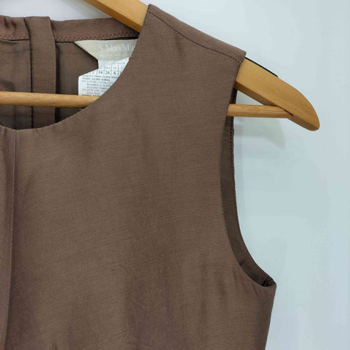 エスマックスマーラ S Max Mara ステッチデザイン ノースリーブ チュニック レディース J36
