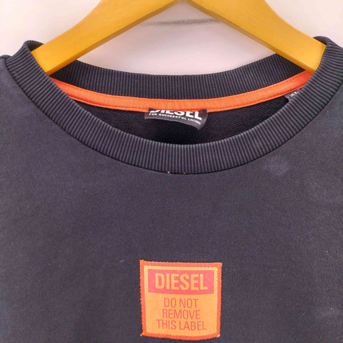 ディーゼル DIESEL パッチデザイン クルーネックスウェット メンズ import:XL
