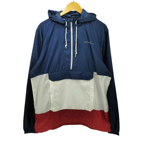 エディーバウアー Eddie Bauer トリコロール アノラックパーカー プルオーバージャケット メンズ import:L