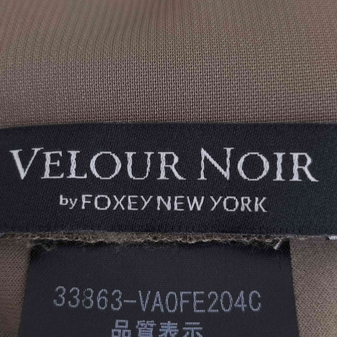 フォクシーニューヨーク FOXEY NEW YORK VELOUR NOIR ベロア チュニック ノースリーブワンピース レディース 40