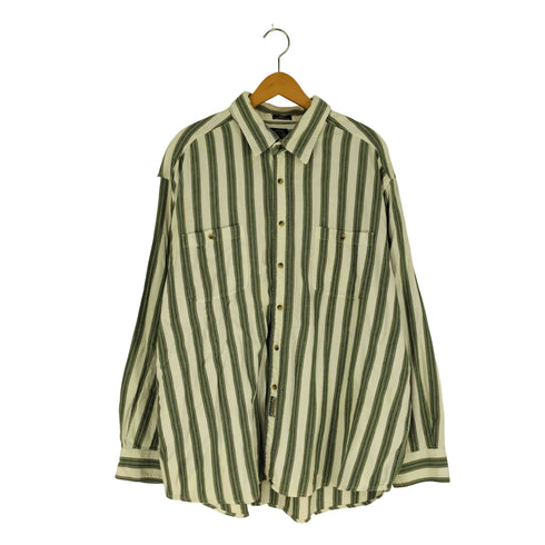 ドッカーズ DOCKERS インド製 ストライプ レギュラーカラーシャツ メンズ import:XXL
