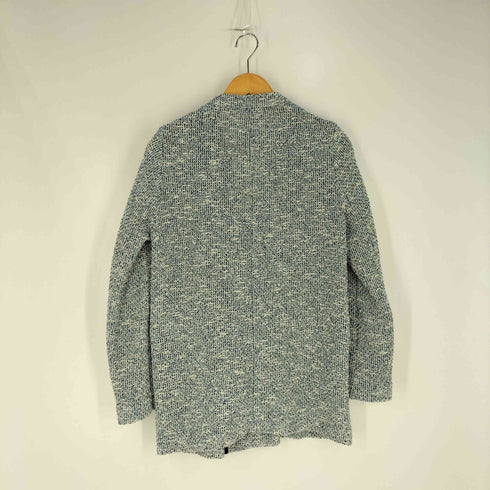 ザラ ZARA テクスチャー入り生地 ダブルブレスト ノーカラージャケット レディース import:XS