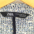 ザラ ZARA テクスチャー入り生地 ダブルブレスト ノーカラージャケット レディース import:XS