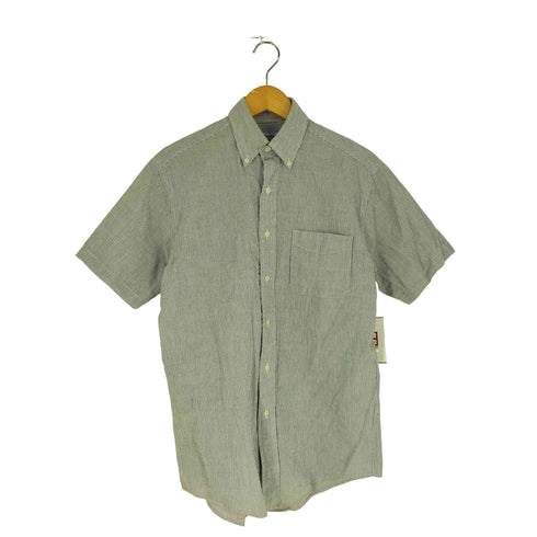ブルックスブラザーズ BROOKS BROTHERS ALL COTTON シアサッカー ストライプ BD S/S シャツ メンズ import:S
