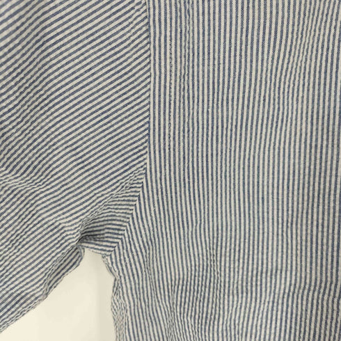 ブルックスブラザーズ BROOKS BROTHERS ALL COTTON シアサッカー ストライプ BD S/S シャツ メンズ import:S