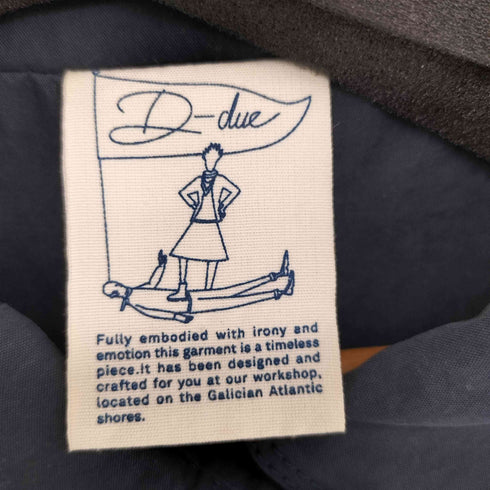 D-due H.P.FRANCE コットンナイロン ステンカラーコート レディース DE:38