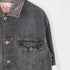 ゲス GUESS 4TH ブラック デニムトラッカージャケット メンズ import:XXL