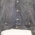 ゲス GUESS 4TH ブラック デニムトラッカージャケット メンズ import:XXL