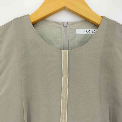 フォクシー FOXEY シフォン パウダーベールドレス レディース 38