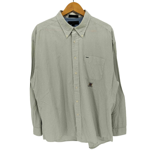 トミーヒルフィガーゴルフ TOMMY HILFIGER GOLF 00S グラフチェック ボタンダウン L/S シャツ メンズ import:XL