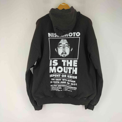 ニシモトイズザマウス NISHIMOTO IS THE MOUTH 人物プリント フーディ メンズ JPN:L