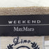 ウィークエンドマックスマーラ Weekend Max Mara 金箔 リネン フレアスカート レディース J40