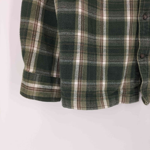 セントジョンズベイ STJOHNS BAY 90-2000S 茶タグ チェック ヘビー フランネル L/S シャツ メンズ import:XL