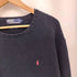 ポロバイラルフローレン Polo by RALPH LAUREN 90S 香港製 ポニー刺繍 コットン クルーネック ニット メンズ import:L