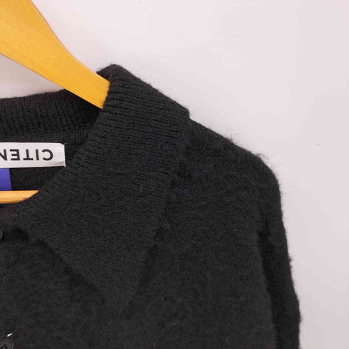 シテン CITEN 24AW シャギー ニット ポロ カーディガン メンズ JPN:L