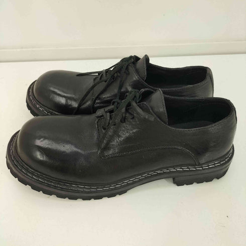 GUIDI グイディ LACED BIG DADDY SHOES HORSE FULL GRAIN イタリア製 レザー ダービー シューズ vibram ソール メンズ EUR:43