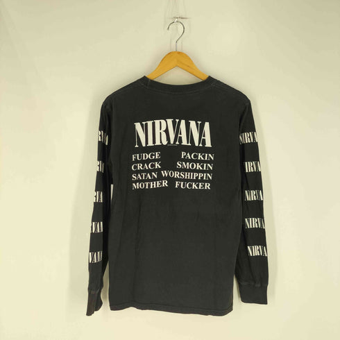 against アームプリント バンド L/S Tシャツ メンズ import:L
