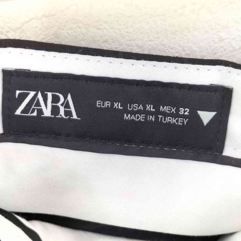 ザラ ZARA ツータックワイドスラックスパンツ メンズ JPN:XL