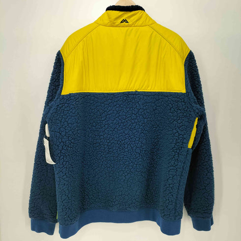 Kathmandu バイカラー 切替 ジップアップ ボア フリース ジャケット メンズ 2XL