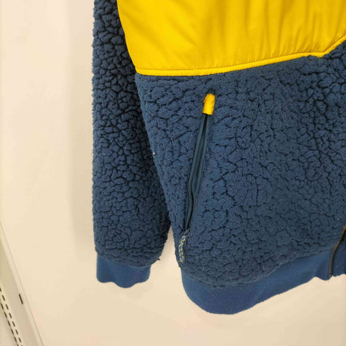 Kathmandu バイカラー 切替 ジップアップ ボア フリース ジャケット メンズ 2XL
