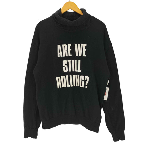 ヒステリックグラマー HYSTERIC GLAMOUR Are We Rolling? Knit Sweater プリント ハイネック ニット セーター メンズ JPN:M