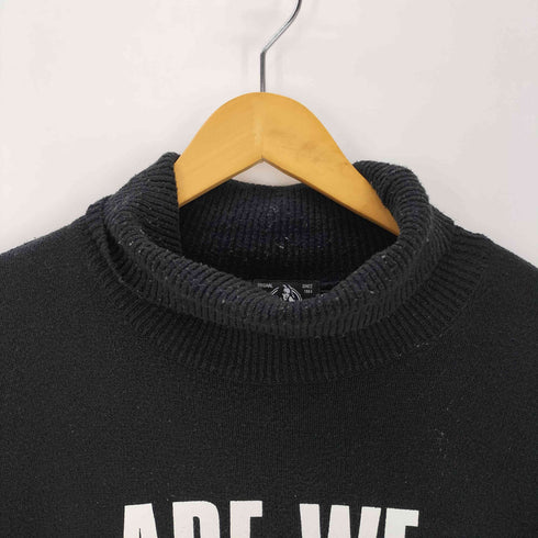 ヒステリックグラマー HYSTERIC GLAMOUR Are We Rolling? Knit Sweater プリント ハイネック ニット セーター メンズ JPN:M