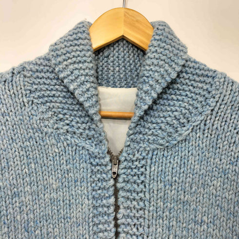 70-80s vintage ロケットTALON ゴルフ柄 カウチンニット メンズ