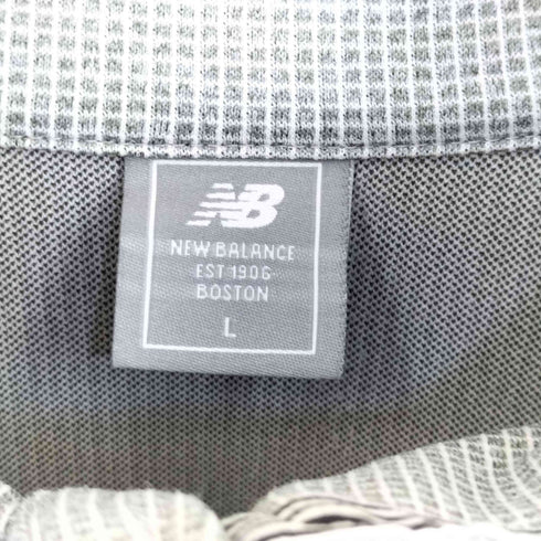 ニューバランス NEW BALANCE ロゴ刺繍 チェック柄トラックジャケット レディース import:L