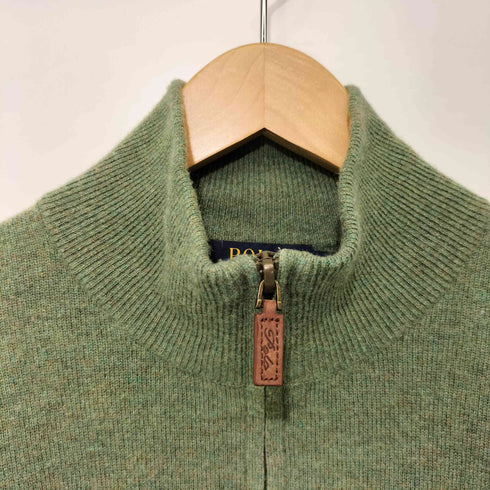 ポロラルフローレン POLO RALPH LAUREN ポニー刺繍 ハーフジップ メロウフリル リメイク ニット レディース import:M