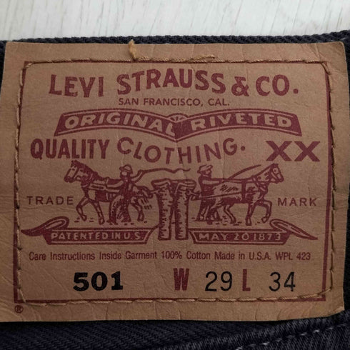 リーバイス Levis 90S USA製 501 ボタンフライ カラーデニム メンズ W29/L34