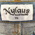 NYLAUS ダメージ加工 ラメペイントハーフデニムパンツ Y2K レディース 76