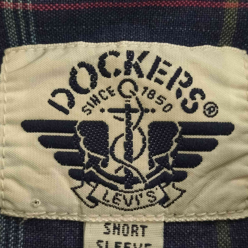 ドッカーズ DOCKERS SHORT SLEEVE チェック S/S BD シャツ メンズ