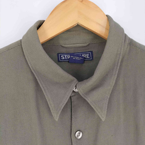 STRUCTURE シルク100% S/S シャツ メンズ import:L