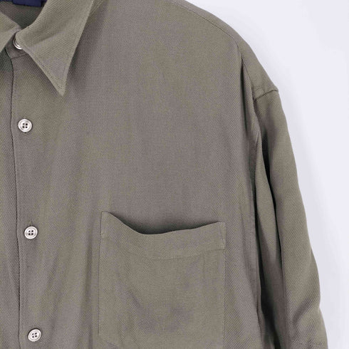 STRUCTURE シルク100% S/S シャツ メンズ import:L