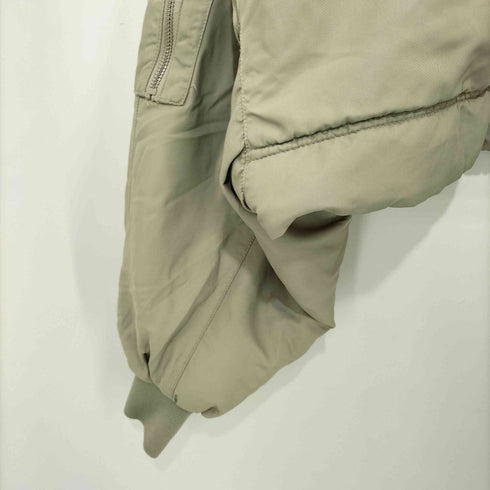 ザラ ZARA サテン クロップド ボンバージャケット レディース import:M