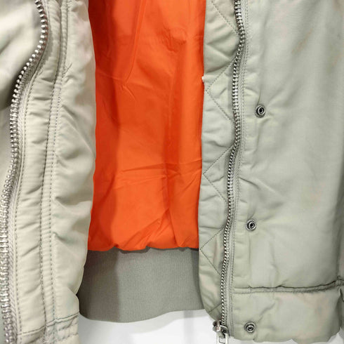ザラ ZARA サテン クロップド ボンバージャケット レディース import:M