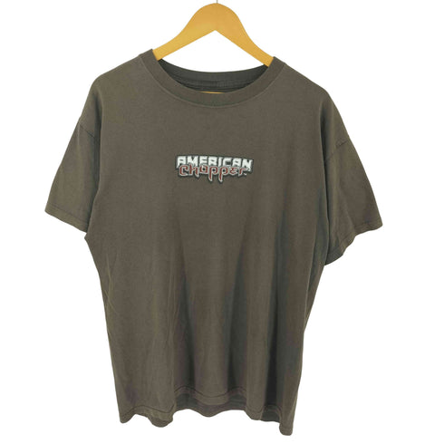 AMERICAN chopper アメリカンチョッパー バイク 両面 プリント 半袖 Tシャツ メンズ